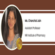 NRI Institute of Pharmacy, Assistant Professor: Ms. Chanchal Jain Interview